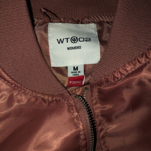 Satin Rose Bomber Jacket - Picture 2 of 4